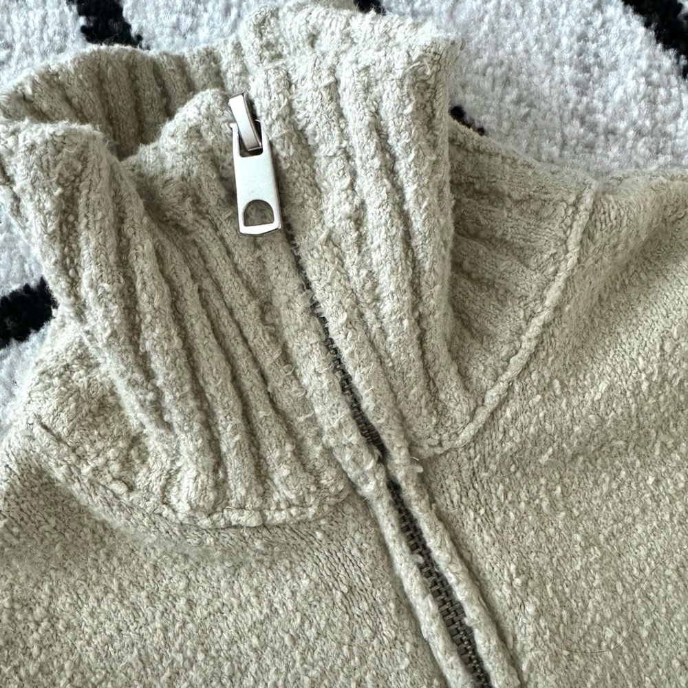 Zara Boucle Knit Cardigan Sweater - Picture 4 of 10